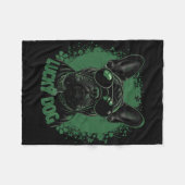Couverture Polaire Bouledogue français - Saint-Patrick Saint Paddy (Devant (Horizontal))