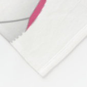 Couverture Polaire boules de football noir rose grappes filles salle  (Coin)