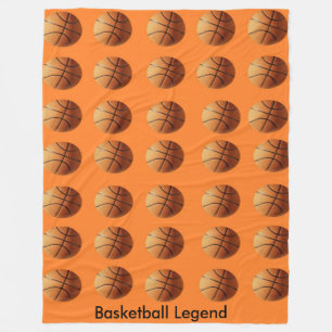 Couverture Polaire Boules De Panier Orange Sur Arrière - plan Orange,
