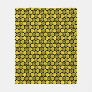 Couverture Polaire Boules de Pickleball, Boules de Pickleball Jaunes 