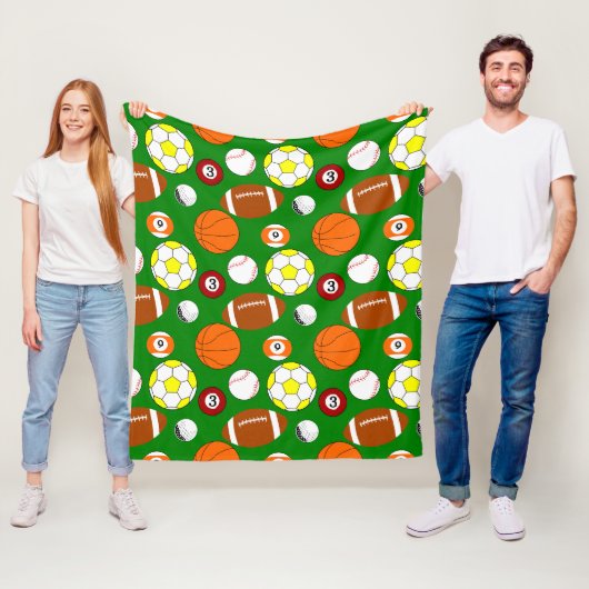 Couverture Polaire Boules de sport (En situation)