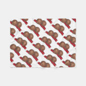 Couverture Polaire Boules de viande Marinara Italien Nourriture Foin  (Devant (Horizontal))