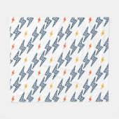 Couverture Polaire Boulons de foudre Doodle Flash transparent (Devant (Horizontal))