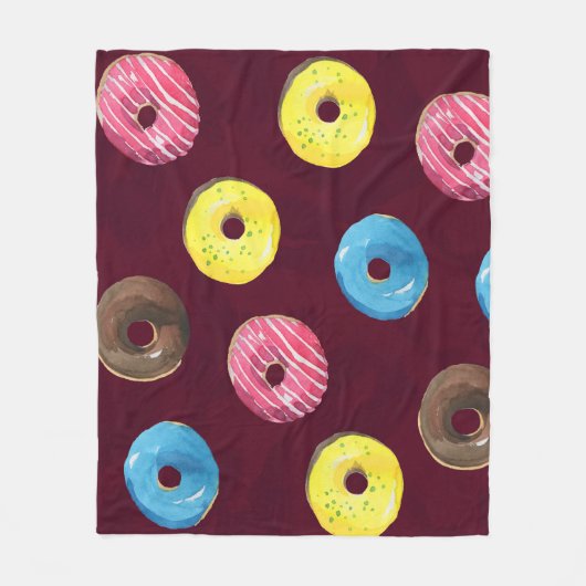 Couverture Polaire Boulons de rubis : Motif imperméable. (Devant)