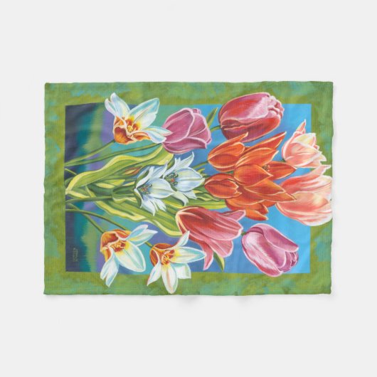 Couverture Polaire Bouquet à la frontière III (Devant (Horizontal))