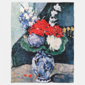 Couverture Polaire Bouquet avec Little Delft, Paul Cezanne (Devant)