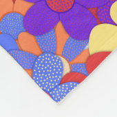 Couverture Polaire Bouquet bouillonnant Blanche en polaire (Coin)