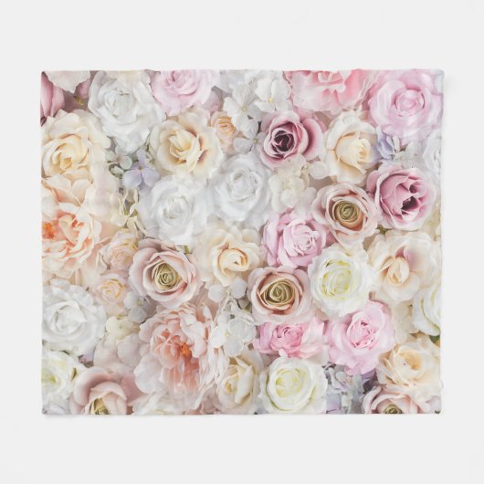 Couverture Polaire Bouquet de fleurs (Devant (Horizontal))