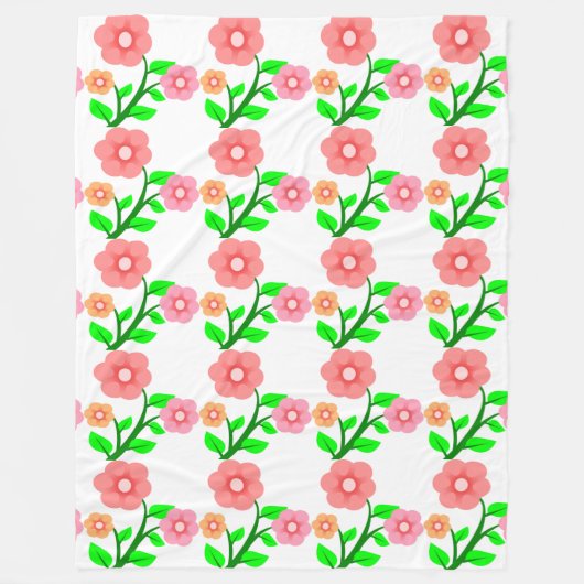 COUVERTURE POLAIRE BOUQUET DE FLEURS (Devant)