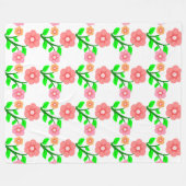 COUVERTURE POLAIRE BOUQUET DE FLEURS (Devant (Horizontal))