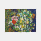 Couverture Polaire Bouquet de fleurs dans un Vase, Van Gogh (Devant (Horizontal))