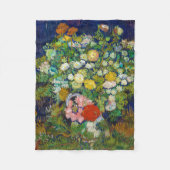 Couverture Polaire Bouquet de fleurs dans un Vase, Van Gogh (Devant)
