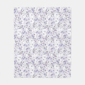 Couverture Polaire Bouquet de fleurs d'aquarelle d'hydrangées. (Devant)