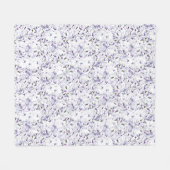 Couverture Polaire Bouquet de fleurs d'aquarelle d'hydrangées. (Devant (Horizontal))