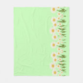 Couverture Polaire Bouquet fleur sauvage simple mariage fleurie (Devant)