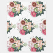 Couverture Polaire Bouquet floral (Devant)