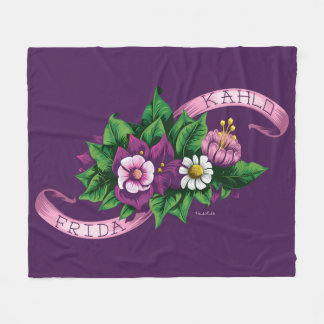 Couverture Polaire Bouquet floral pourpre de Frida Kahlo |