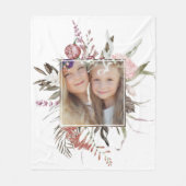 Couverture Polaire Bouquet floral Whimsical Photo (Devant)