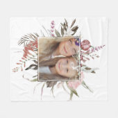 Couverture Polaire Bouquet floral Whimsical Photo (Devant (Horizontal))