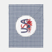 Couverture Polaire Bouquet Patriotique Rouge Blanc & Bleu USA (Devant)