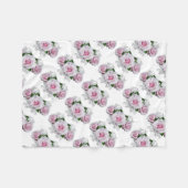 Couverture Polaire Bouquet rose (Devant (Horizontal))