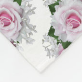 Couverture Polaire Bouquet rose (Coin)