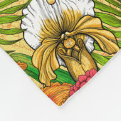 Couverture Polaire Bouquet tropical (Coin)