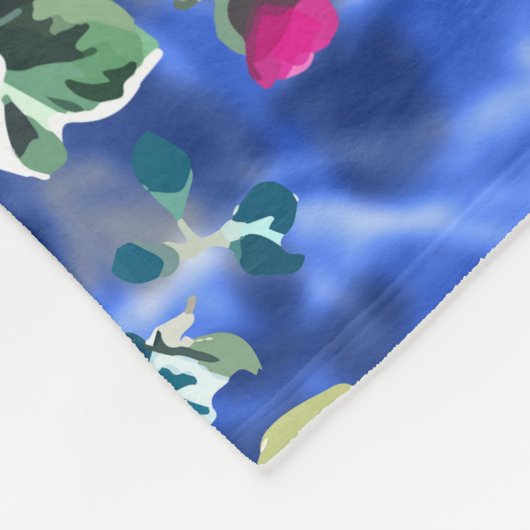 Couverture Polaire Bouquets avec roses (Coin)