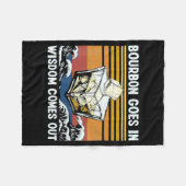 Couverture Polaire Bourbon Goes In Wisdom Comes Out 1970s Retro (Devant (Horizontal))