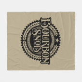 Couverture Polaire Bourbon Snob - drôle de buveur de whisky (Devant (Horizontal))