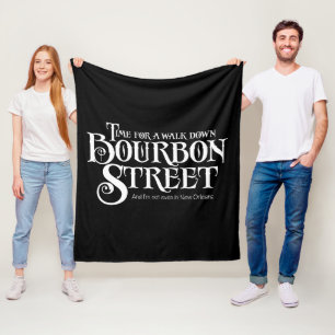 Couverture Polaire Bourbon Street - whisky funny à boire