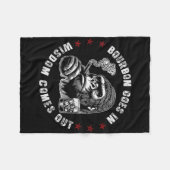 Couverture Polaire Bourbon Va Dans La Sagesse Sortit Le Whiskey Singe (Devant (Horizontal))