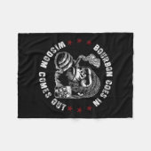 Couverture Polaire Bourbon Va Dans La Sagesse Sortit Le Whiskey Singe (Devant (Horizontal))