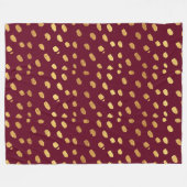 Couverture Polaire Bourgogne et Thon d'or (Devant (Horizontal))