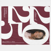 Couverture Polaire Bourgogne Photo 2025 Graduation (Devant (Horizontal))