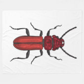 Couverture Polaire Bousier rouge (Devant (Horizontal))