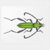 Couverture Polaire Bousier vert (Devant (Horizontal))