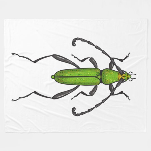 Couverture Polaire Bousier vert (Devant (Horizontal))