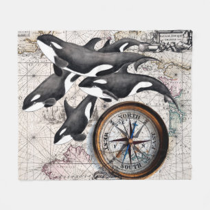 Couverture Polaire Boussole nautique d'orque