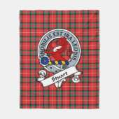 Couverture Polaire Bouteille de clan de Bute Badge Tartan Plaid (Devant)
