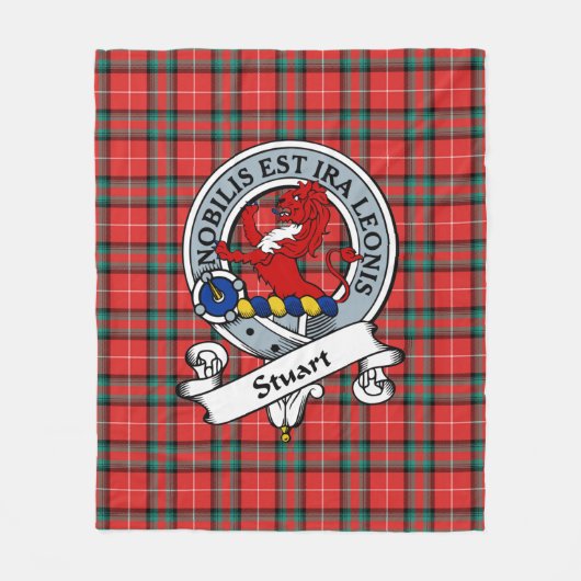 Couverture Polaire Bouteille de clan de Bute Badge Tartan Plaid (Devant)