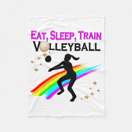 COUVERTURE POLAIRE BOUTEILLE, DORMIR, VOLLEY-BALL (Devant)