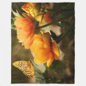 Couverture Polaire BOUTEILLE et FLEUR (Devant)