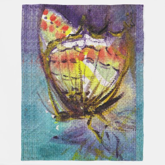 COUVERTURE POLAIRE BOUTEILLE MAGIQUE EN BLEU (Devant)