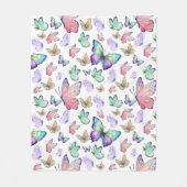 Couverture Polaire Bouteilles d'aquarelle Motif sans couture (Devant)