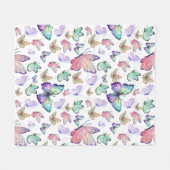 Couverture Polaire Bouteilles d'aquarelle Motif sans couture (Devant (Horizontal))