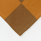 Couverture Polaire Bouton À damiers Brown (Coin)