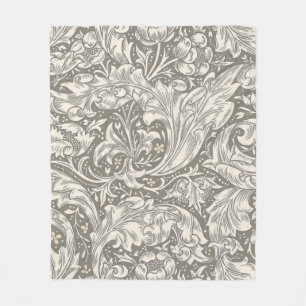 Couverture Polaire Bouton de fiancé de William Morris damassé antique