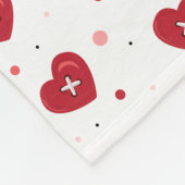 Couverture Polaire Boutons d'amour (Coin)