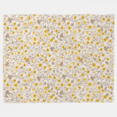 Couverture Polaire Boutons jaunes et bruns (Devant (Horizontal))